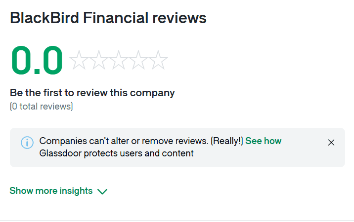 Blackbird Financial Services жалобы