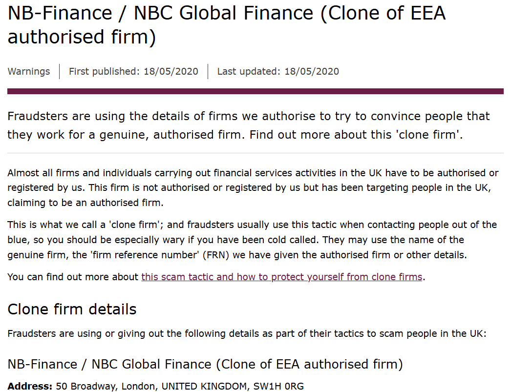NB Finance скам