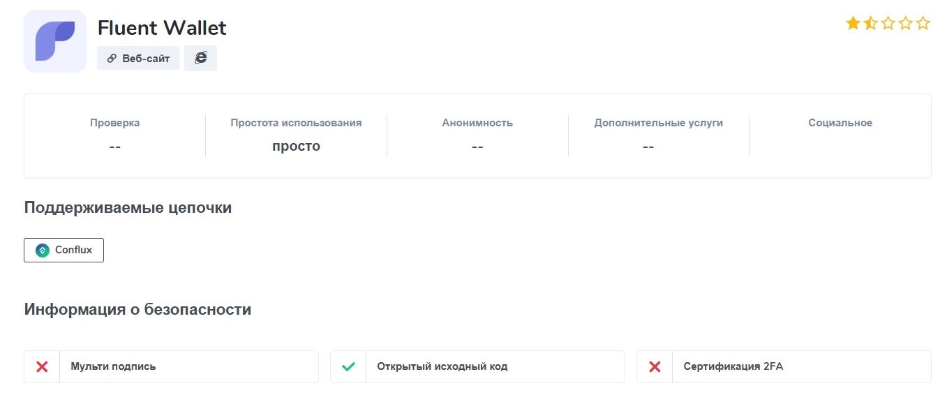 Fluent Wallet скам