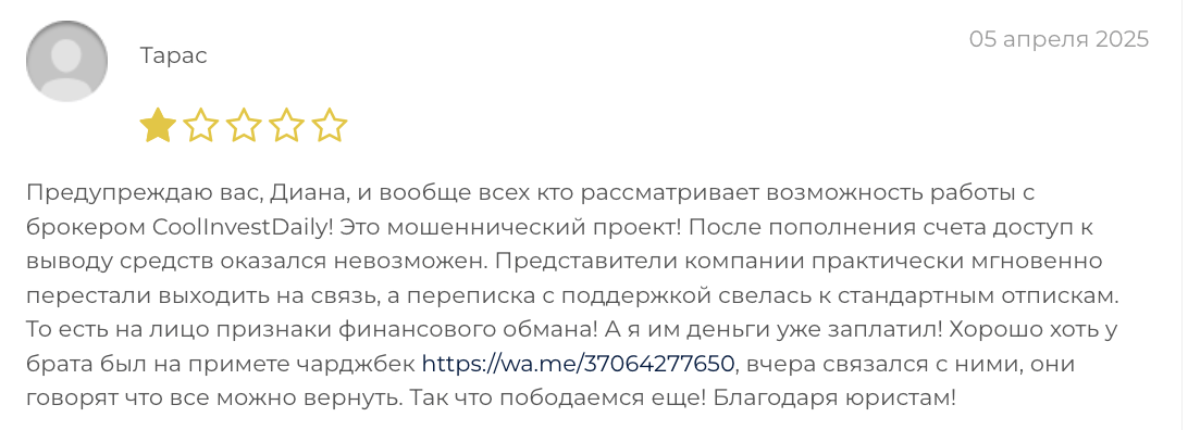 мнение о CoolInvestDaily