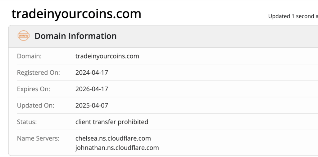 Tradeinyourcoins домен